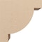 Ekena Millwork 8"W x 16"D x 16"H Classic Alpine Rough Cedar Woodgrain TimberThane Corbel, Primed Tan CORUR08X16X16ALPRCPR - alternate 6